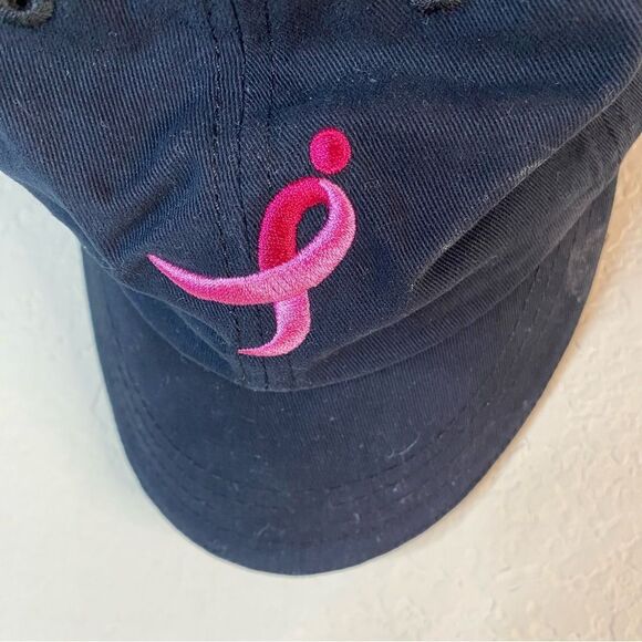 New Balance PInk Ribbon Breast Cancer Ball Cap - Picture 3 of 3